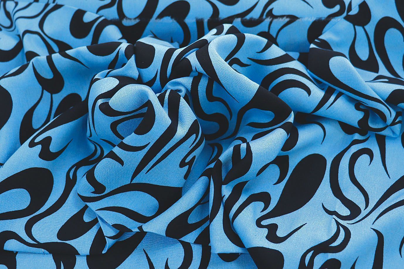 Штапель принт/черно-синий 1374-PY/D#24/C#2