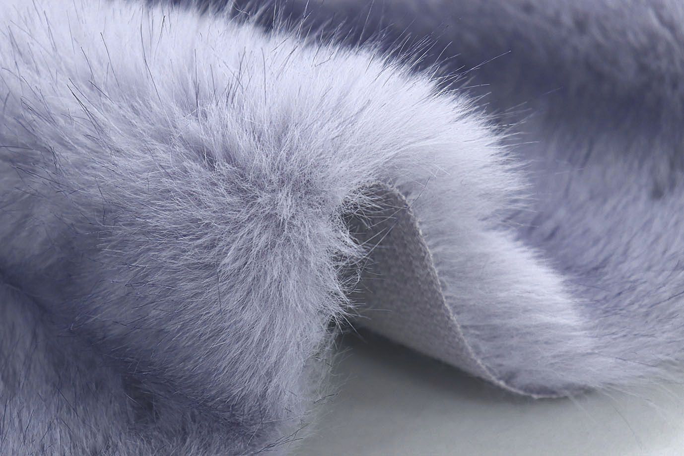 Искусственный мех "Песец" длинноворсовый/сиреневый AP41102/D#289-220070-85/C#E557