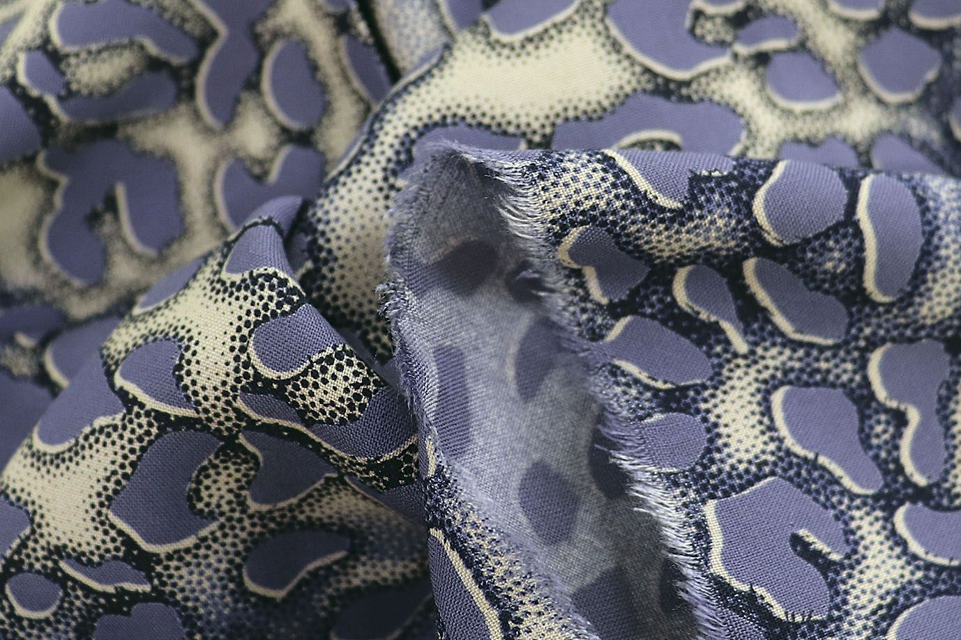 Штапель принт/молочно-фиолетовый 1378-PY/D#14/C#3