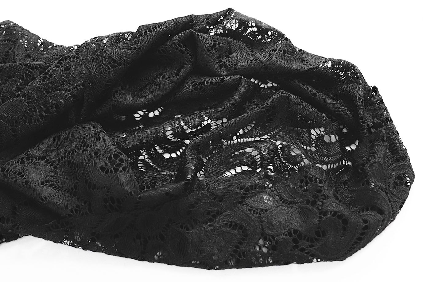 Гипюр "Фестон"/черный 7638/C#4