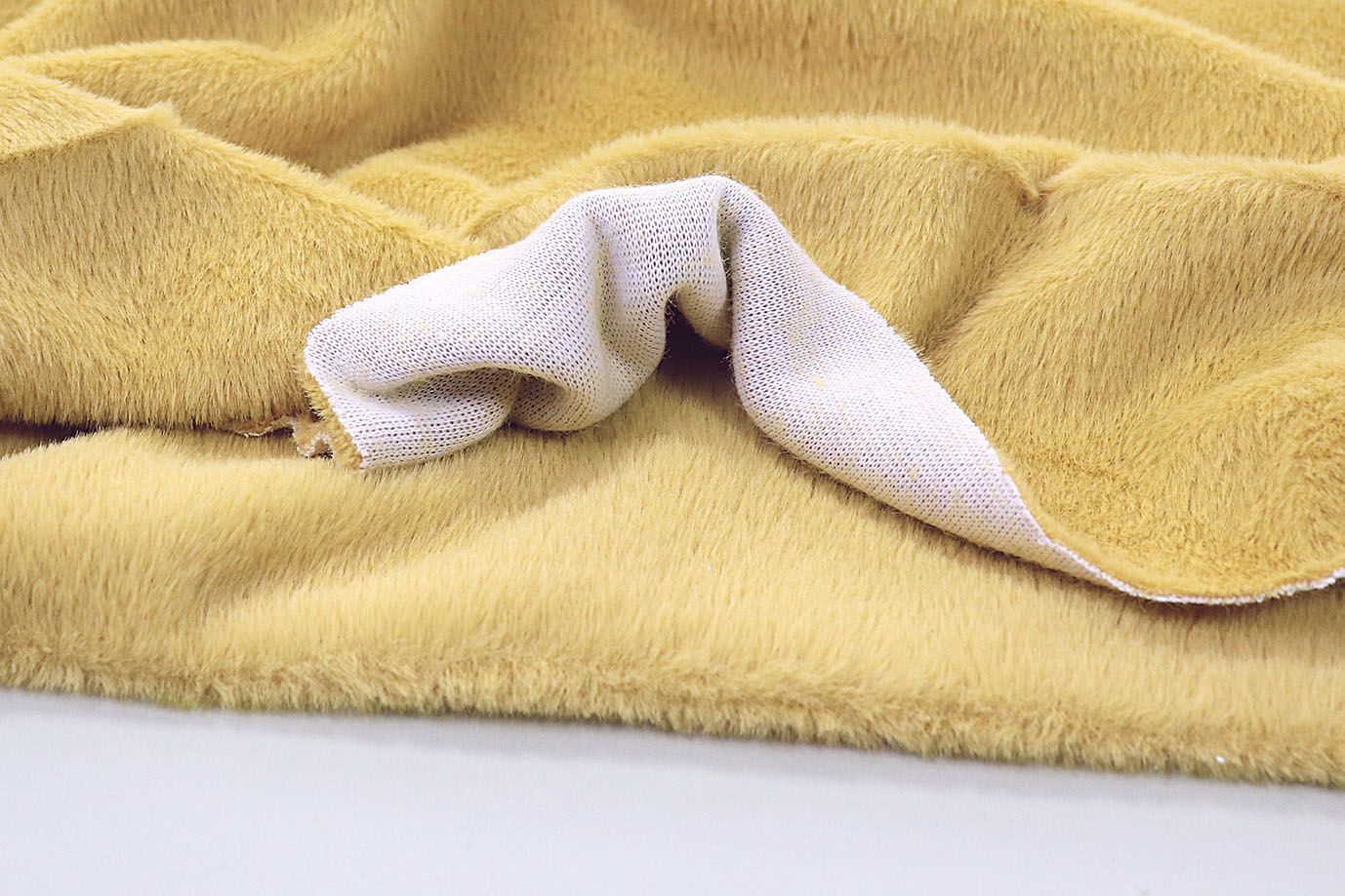 Искусственный мех "Альпака"/желтый 3429-PY/C#55