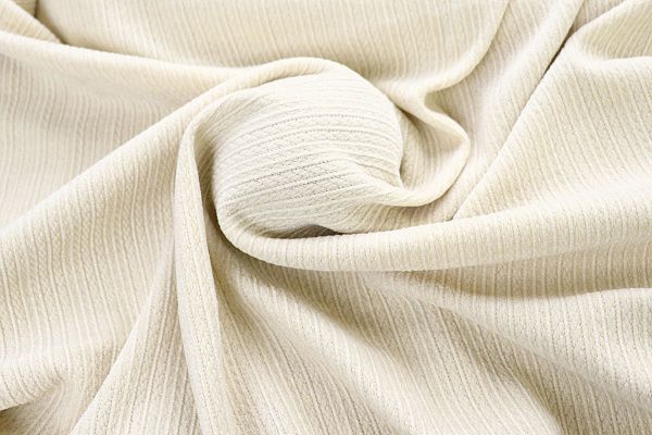 Трикотаж вельвет жаккард/молочный 3985-PY/C#1