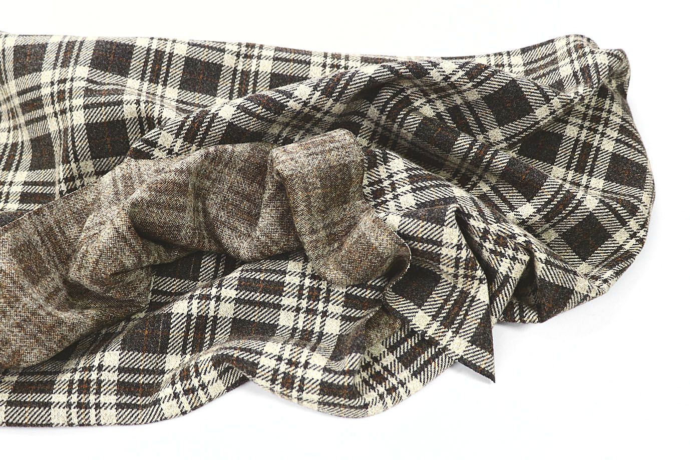 Трикотаж жаккард/темно-коричневый 3100-21/D#3/C#2