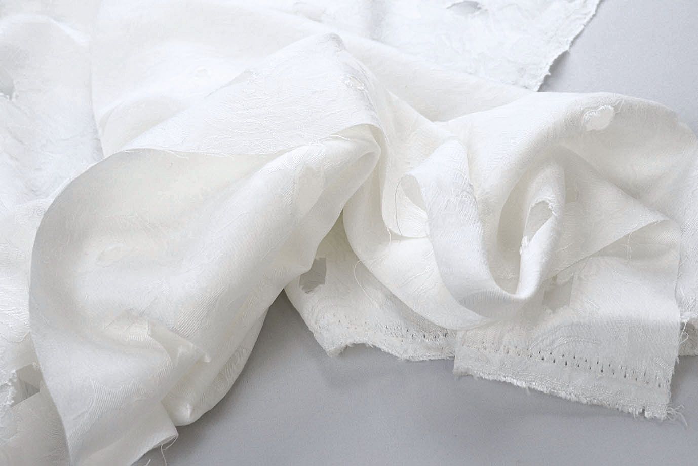 Блузочная ткань жаккард/белый 4030-PY/D#3/C#1