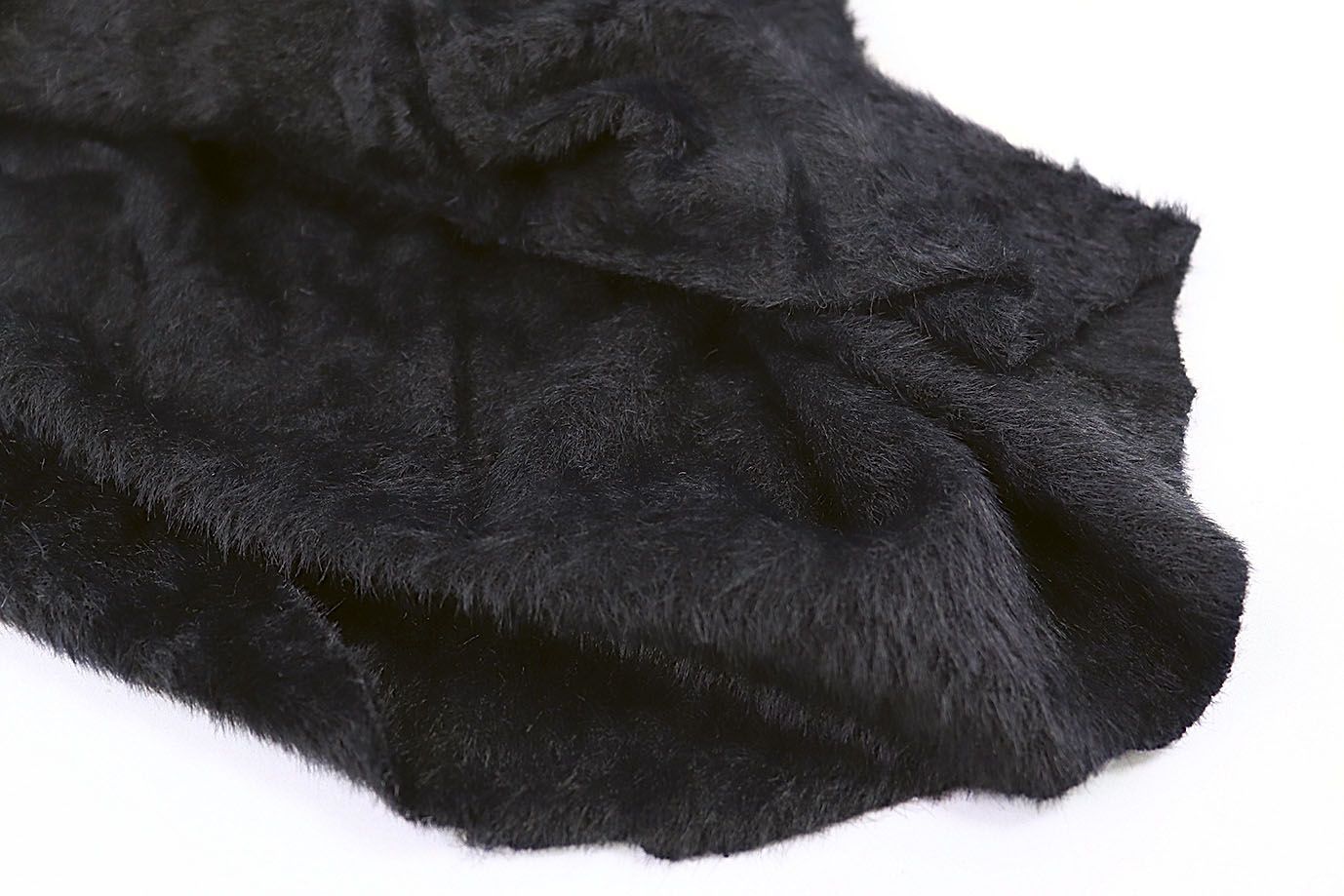 Искусственный мех "Альпака"/черный 3547-PY/C#1