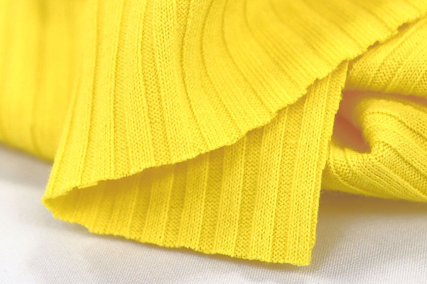 Трикотаж "Рибана"/желтый 3244-PY/D#1/C#7 (EU4308)