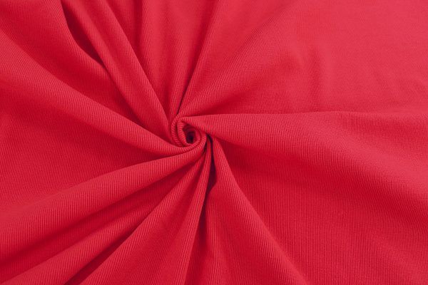 Трикотаж "Рибана"/красный 0231/C#красный 18-1660TPX