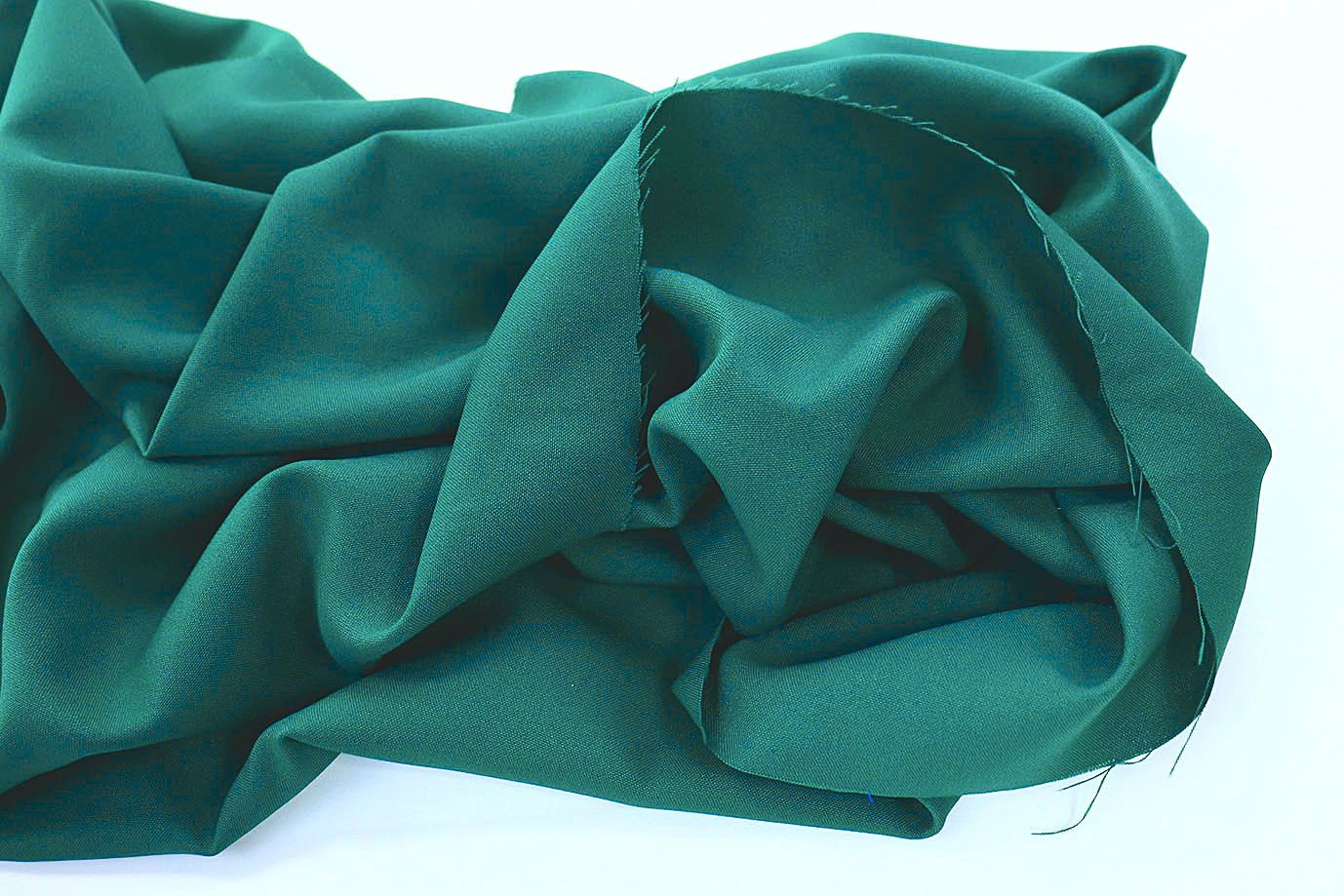 Костюмная ткань "Габардин"/темно-бирюзовый 3296Q-23/C#16