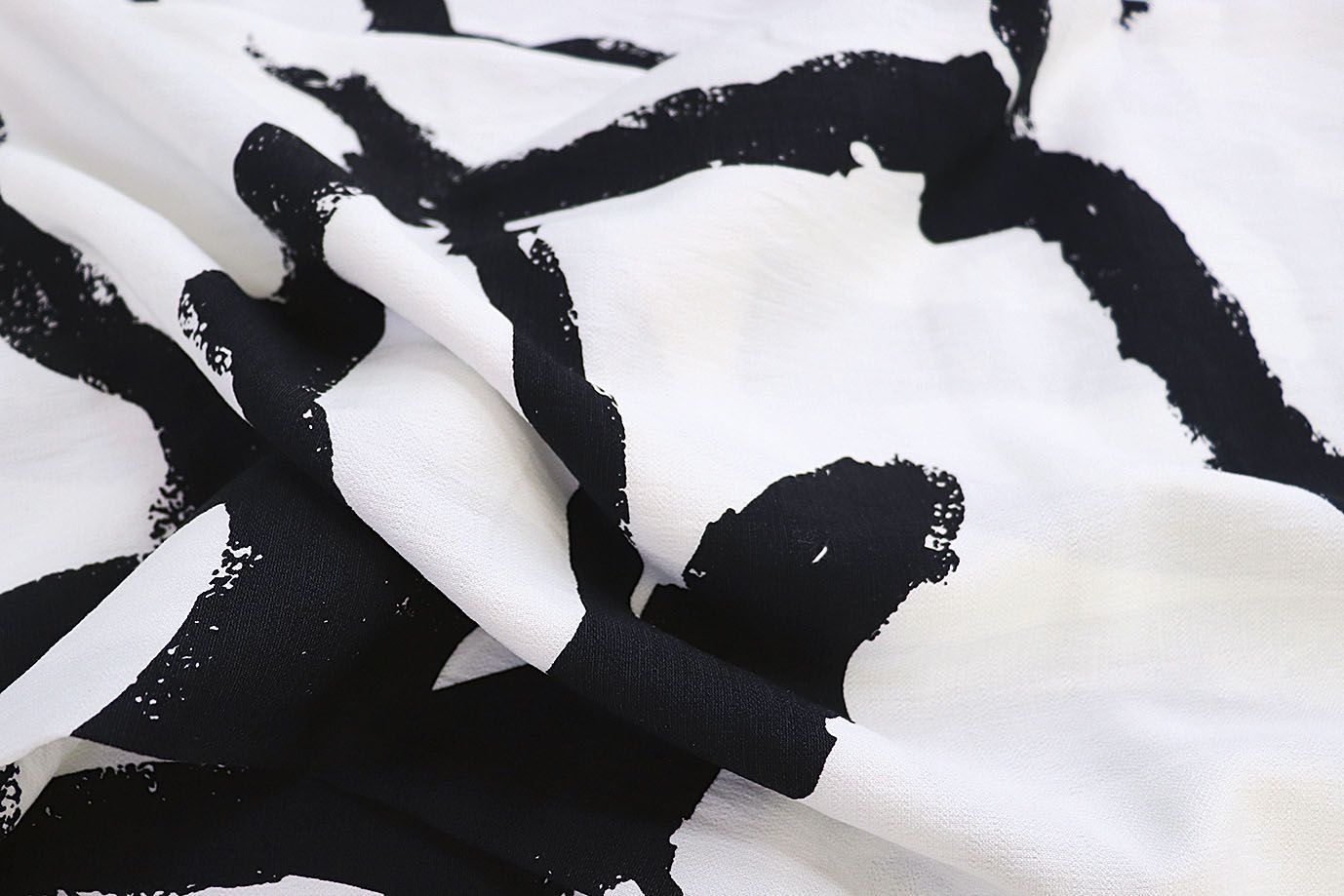 Лен БОХО принт/бело-черный 3857-PY/D#7/C#1