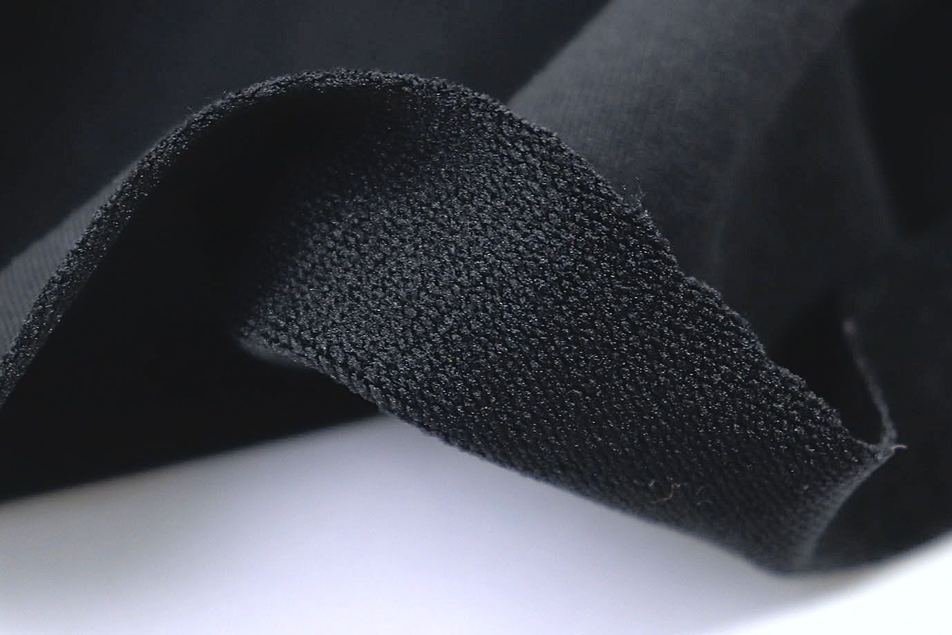 Трикотаж футер 2х нитка/черный 3447-PY/C#1