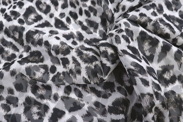 Шифон принт/леопард черно-белый 3854-PY/D#3/C#1