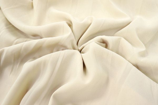 Шифон стрейч/сливочный 673-PG/C#1