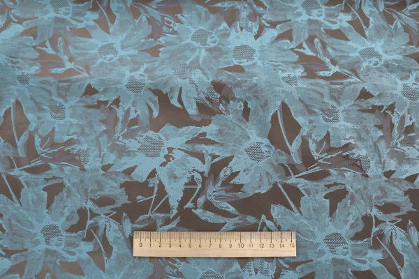 Шелк жаккард/голубой 3896-PY/D#1/C#1