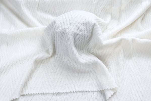 Трикотаж жаккард/молочный 3992-PY/C#1