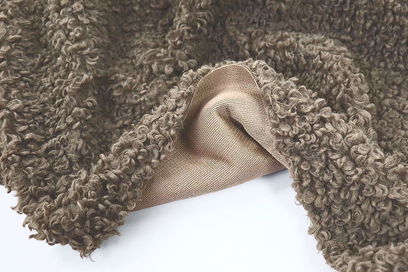 Искусственный мех "Барашек"/коричнвый AP211011098/D#488-0820/C#2