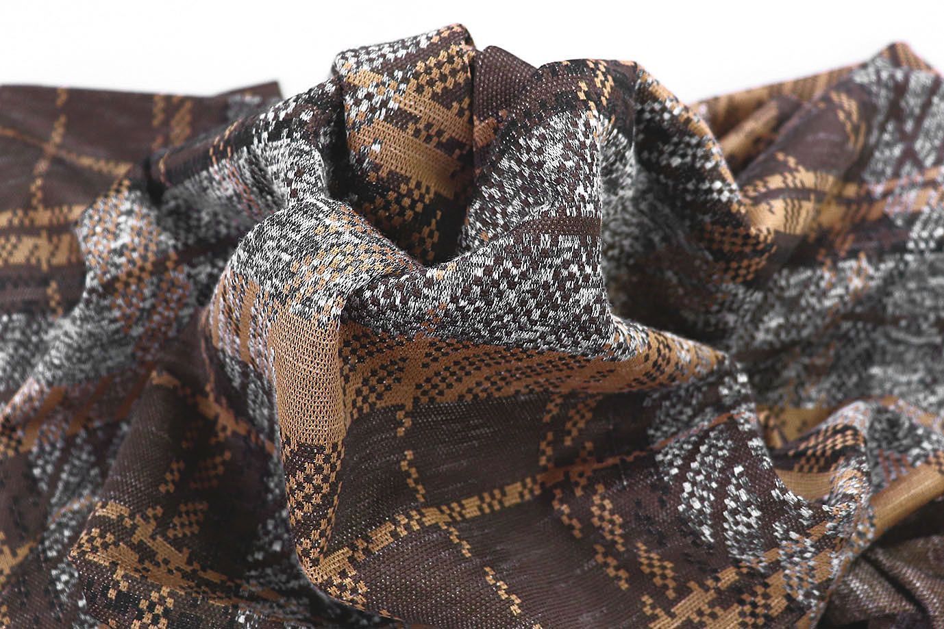 Трикотаж жаккард принт/серо-коричневый 3257-22-PY/D#9/C#2