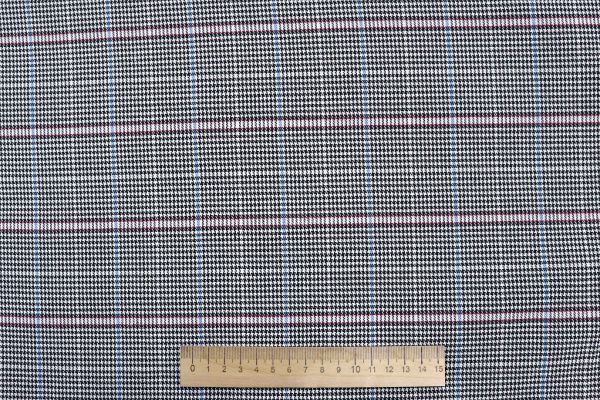 Костюмная ткань клетка/черно-белый 2582-PY/D#7/C#1