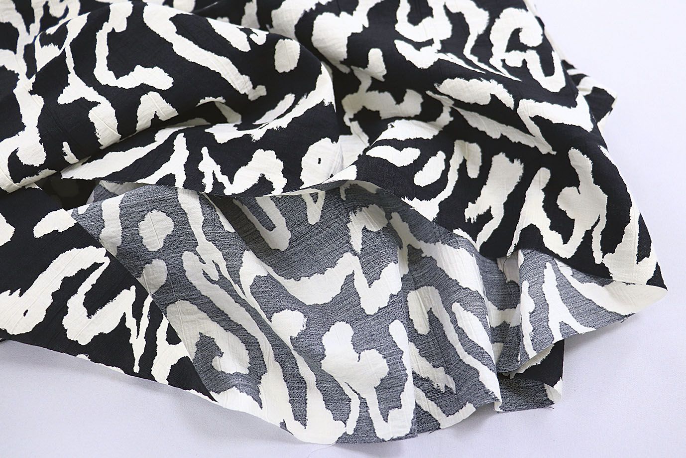 Лен N/R принт/черно-белый 3891-PY/D#6/C#1