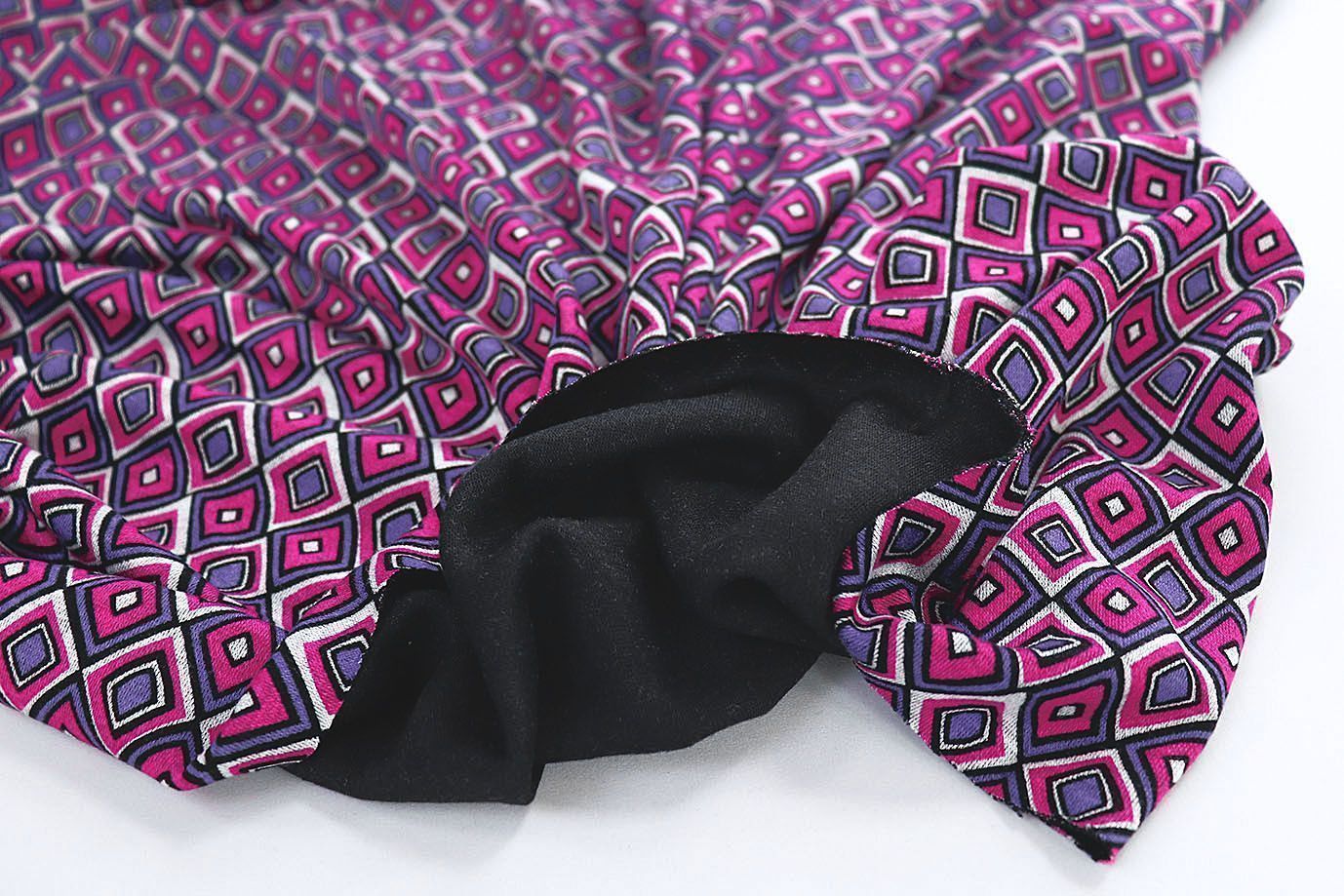 Трикотаж "Модал" принт/малиново-фиолетовый 3561-PY/D#5/C#3