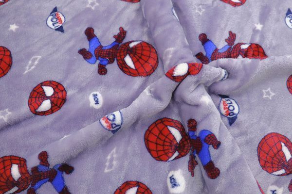 Велсофт принт/человек-паук на сиреневом AP221208110/D#222-FLA280YH/C#4214058