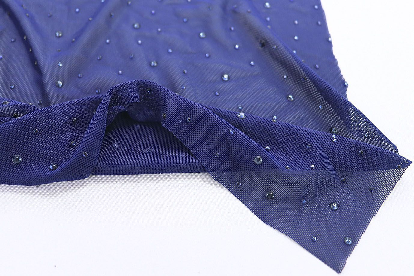 Сетка со стразами/темно-синий 3783-PY/C#9