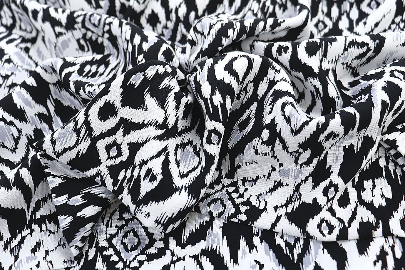 Штапель принт/узор черно-белый 3892-PY/D#13/C#2