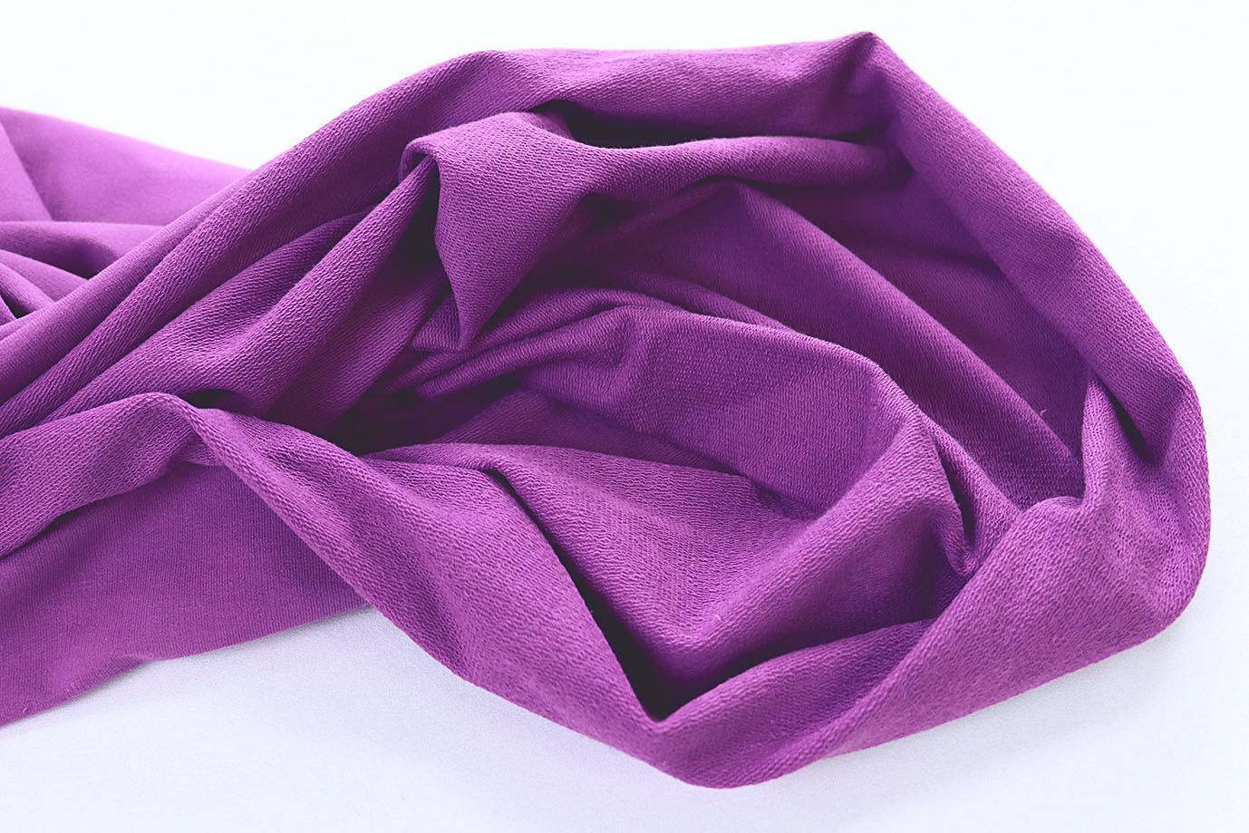 Трикотаж футер 2х нитка/ярко-сиреневый 0246/C#ярко-сиреневый 18-3324TPX