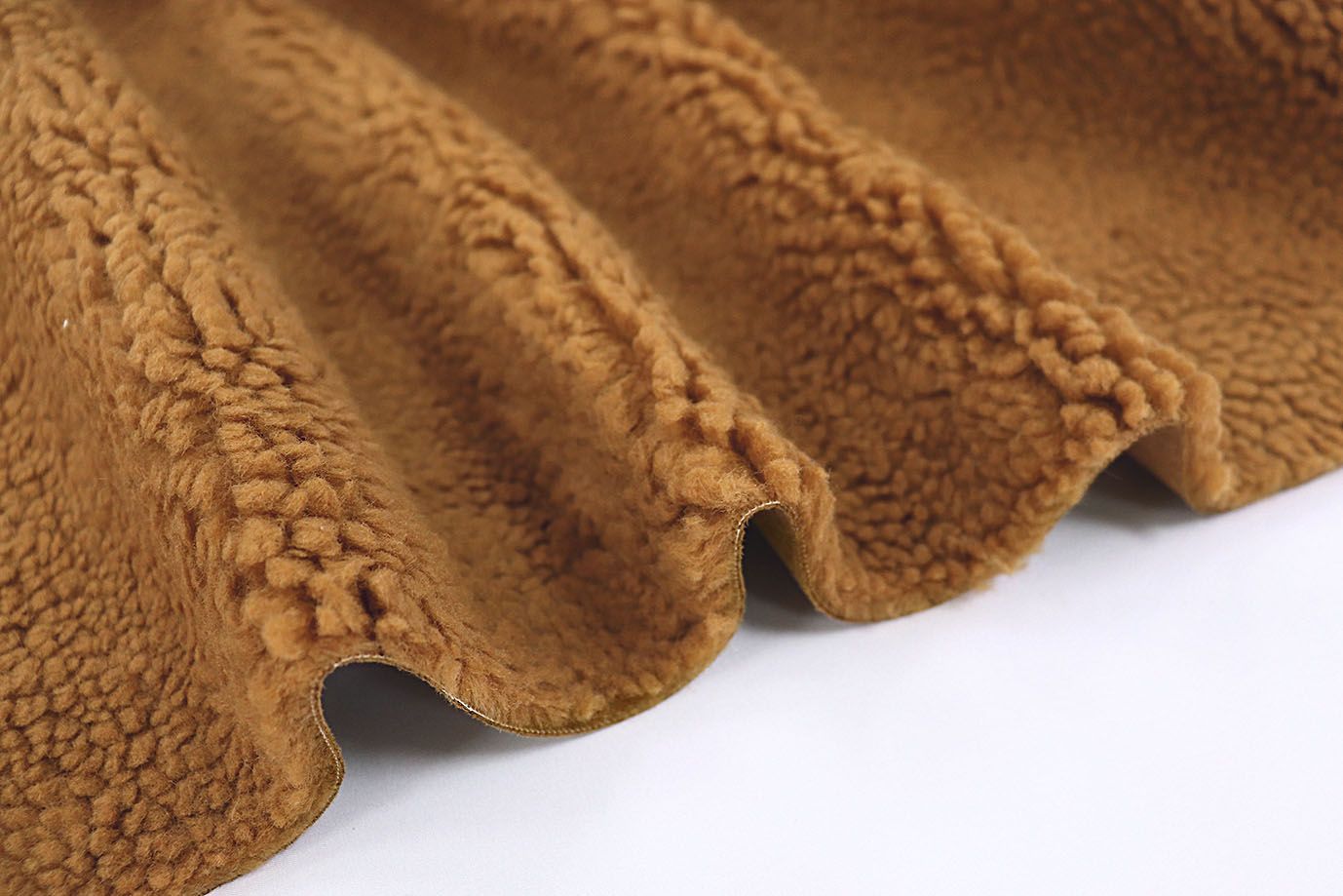 Дубляж мех "Кёрли"/оранжево-коричневый 3555Z-PY/C#3