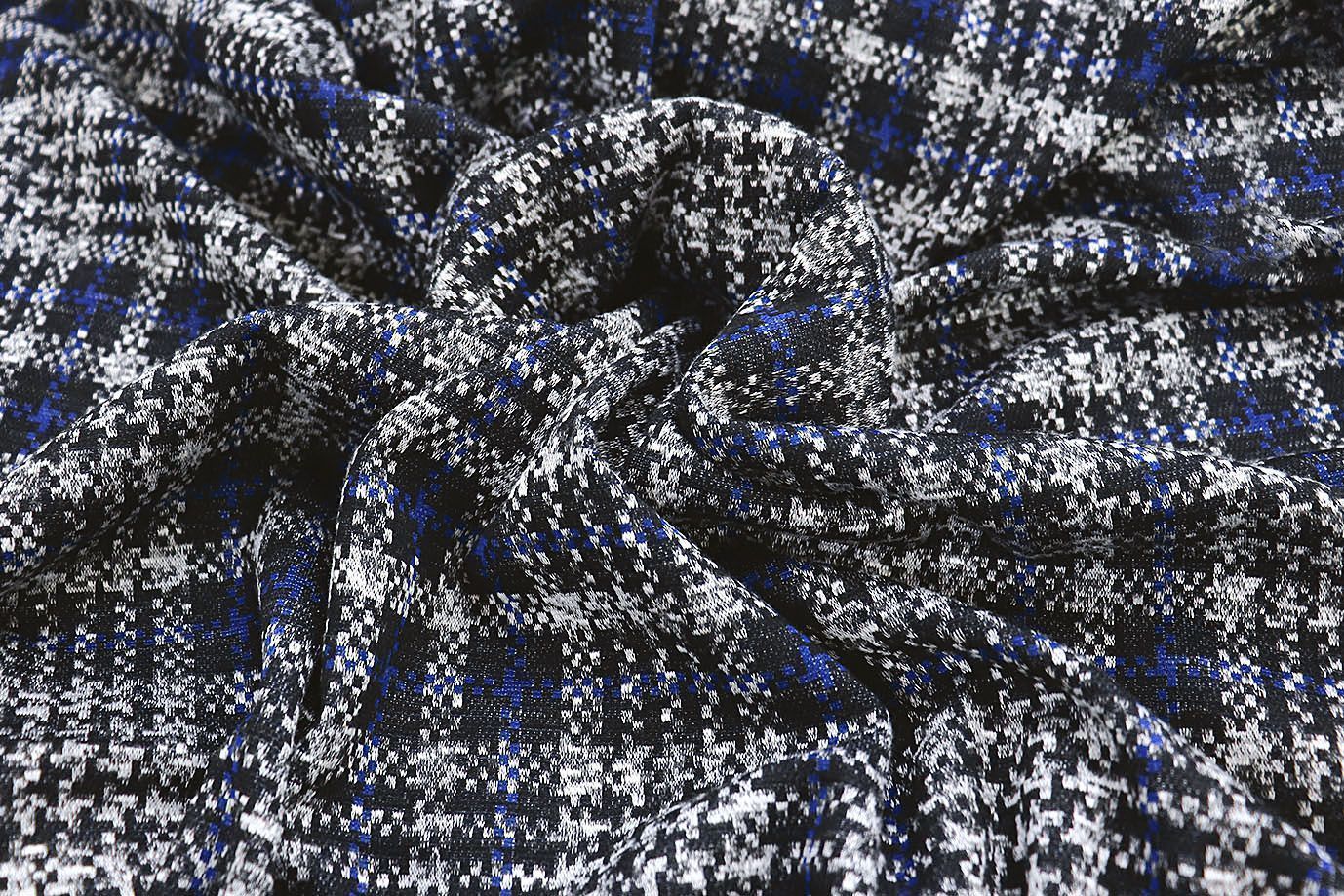 Трикотаж жаккард принт/серо-синий 3257-22-PY/D#5/C#4