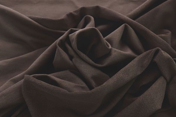 Трикотаж футер 2х нитка/темно-коричневый 0246/C#т.коричневый 19-0912TPX