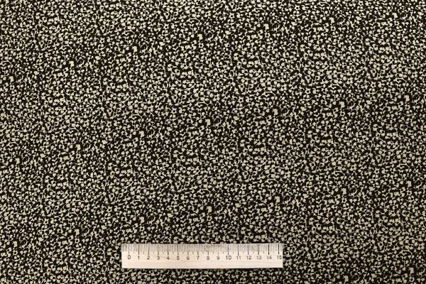 Штапель принт/цветы песочные на черном 1443-PY/D#3/C#6