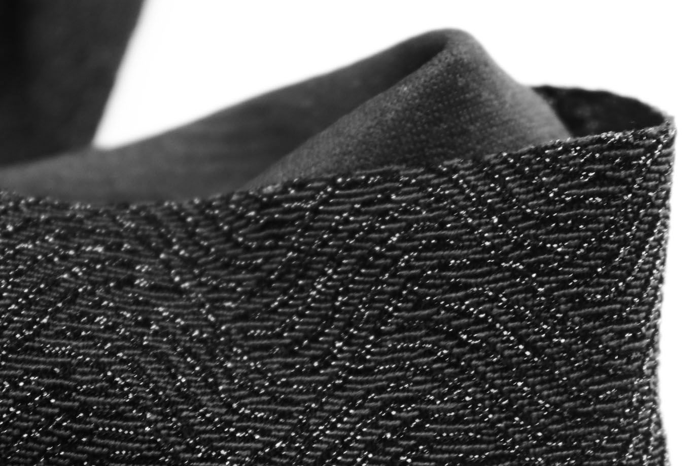 Трикотаж жаккард с люрексом/черный 4040-PY/D#2/C#3