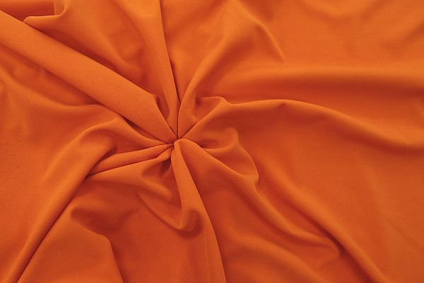 Трикотаж "Скуба" креп/морковный 3431-PY/C#5