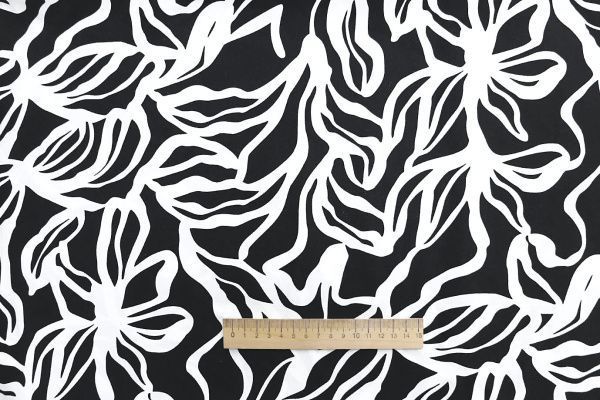 Хлопок "Поплин" принт/черно-белый 3848-PY/D#3/C#4