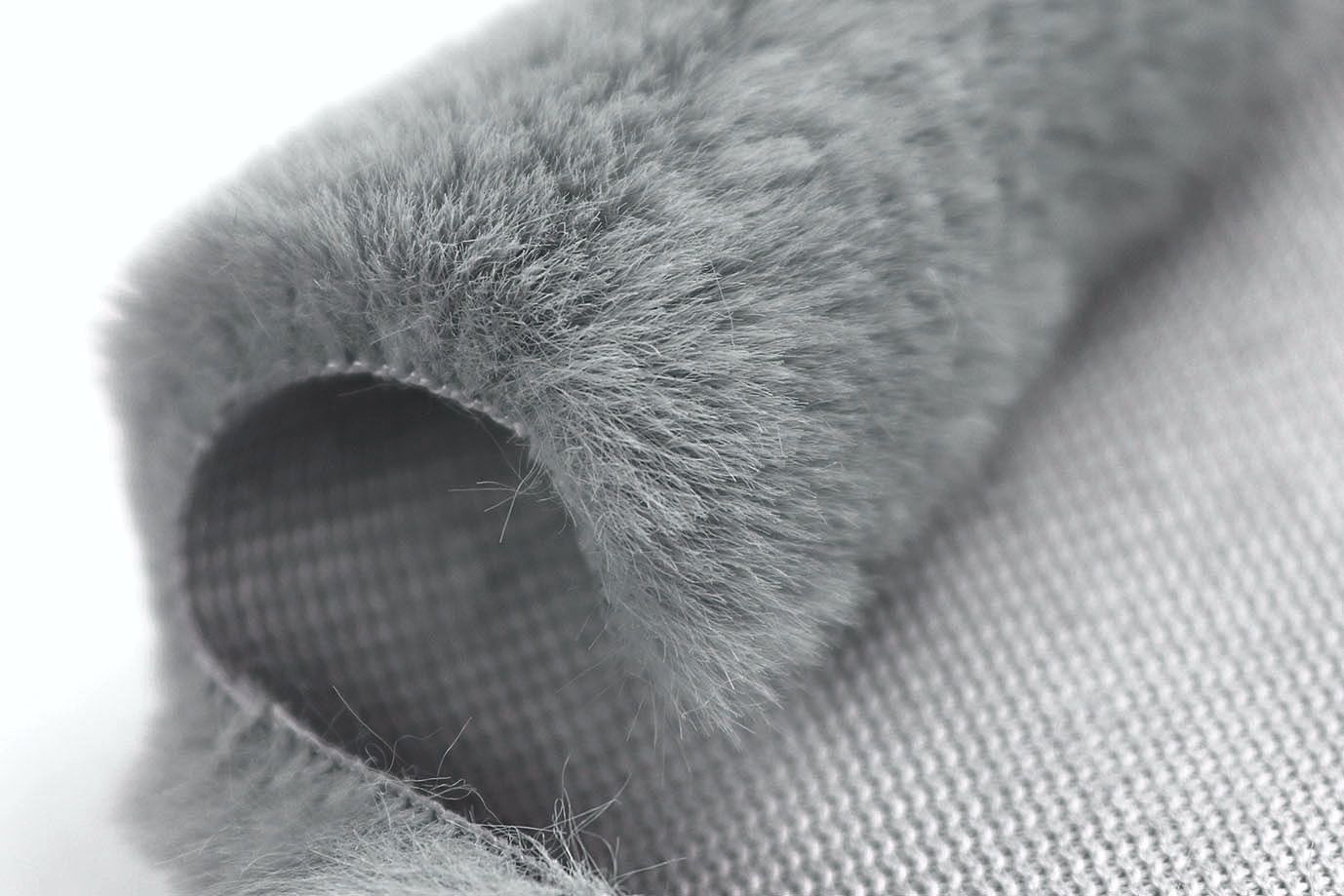 Искусственный мех "Кролик"/темно-серый AP50320C/D#3062207/C#501