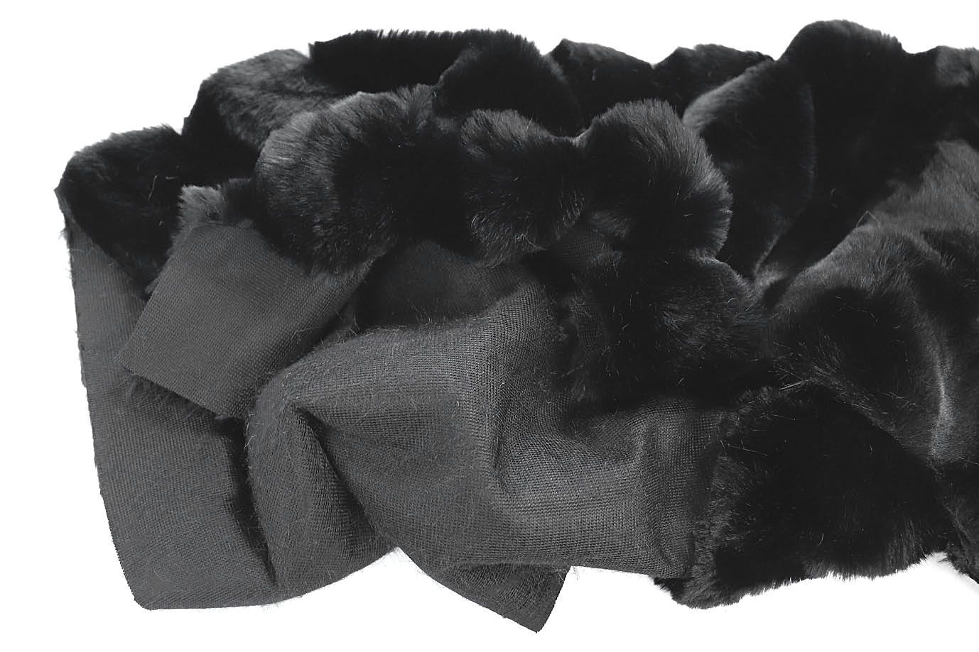 Искусственный мех "Шиншилла"/черный 287-22101395/C#Black