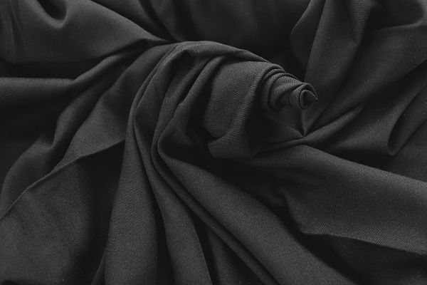 Штапель твил стрейч/черный 4062-PY/C#6