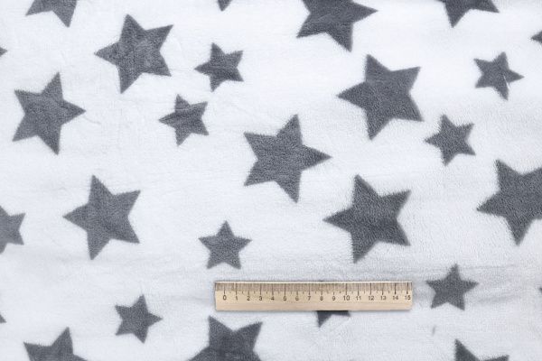 Велсофт принт/звезды серые на белом AP5082511/D#222-FLA280YH/C#Y18011012-5