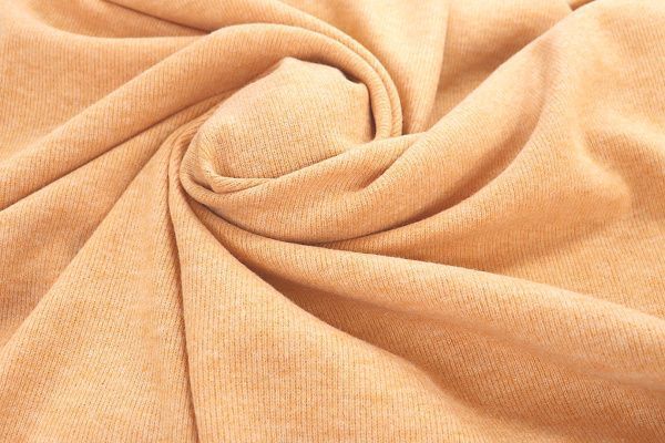 Трикотаж "Рибана"/светло-оранжевый 3033/C#21