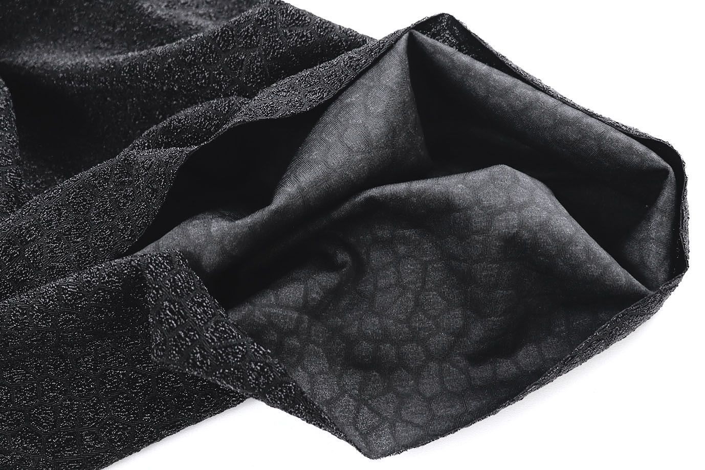 Трикотаж жаккард с люрексом/черный 4040-PY/D#3/C#3