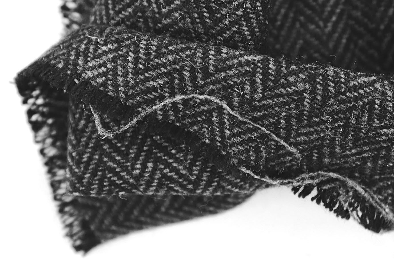 Костюмная ткань Твид/черно-серый 11777/C#4