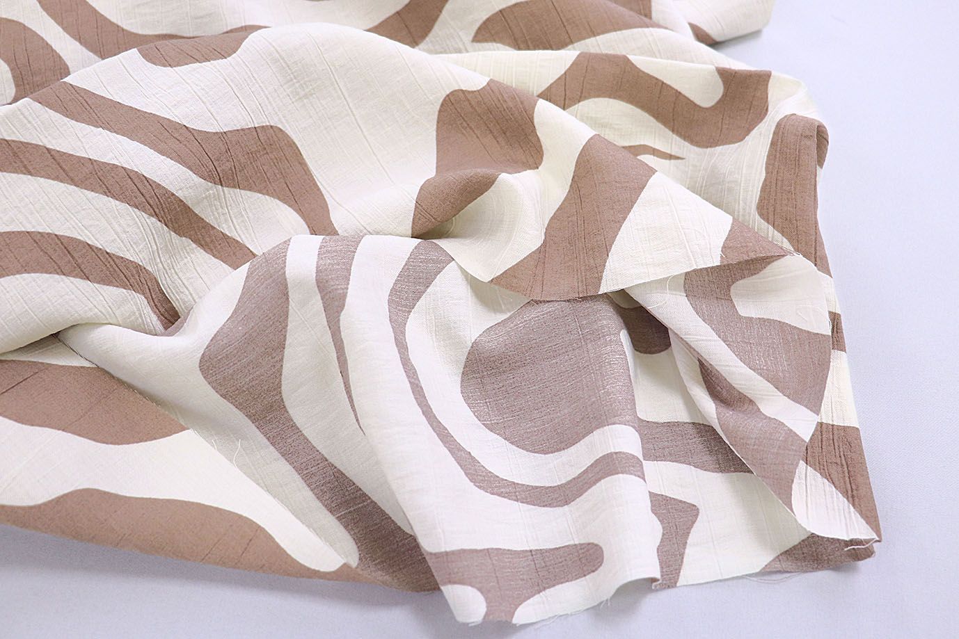 Лен N/R принт/коричнево-белый 3891-PY/D#4/C#4