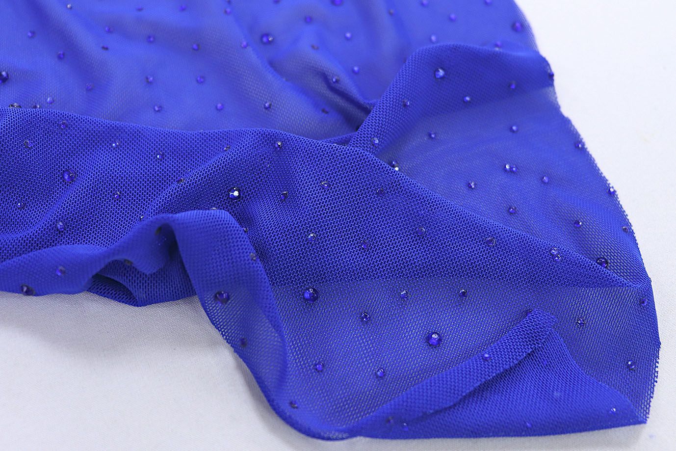 Сетка со стразами/электрик 3783-PY/C#7