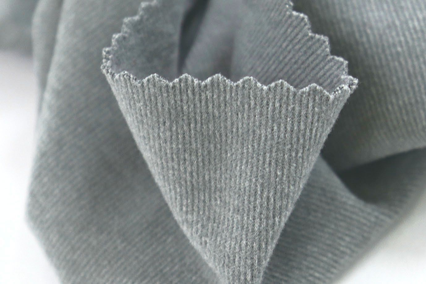 Трикотаж микровельвет меланж/серый 3089/C#1