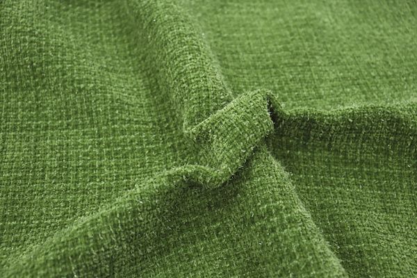 Костюмная ткань "Шанель" с люрексом/зеленый AP2303014040/D#1375-A1002/C#6