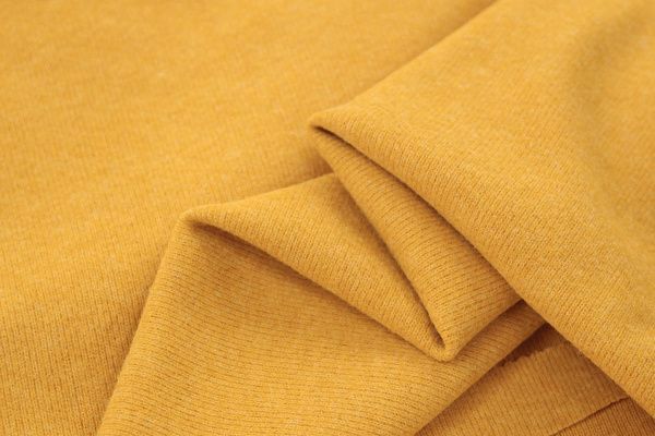 Трикотаж "Рибана" с начесом/желто-оранжевый 2823-PY/C#9