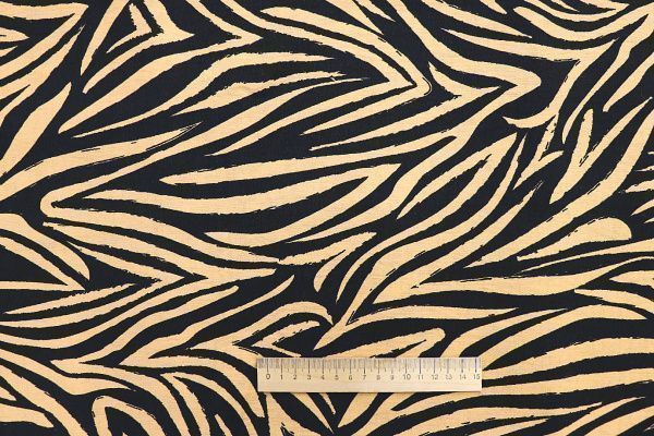 Лен БОХО принт/черно-желтый 3851-PY/D#3/C#3