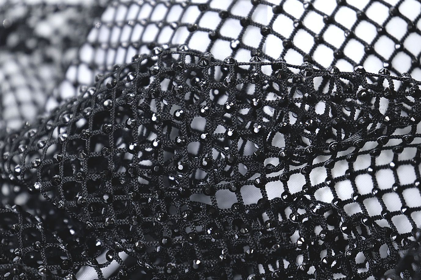 Сетка со стразами/черный 751-PG/C#1 (16195)