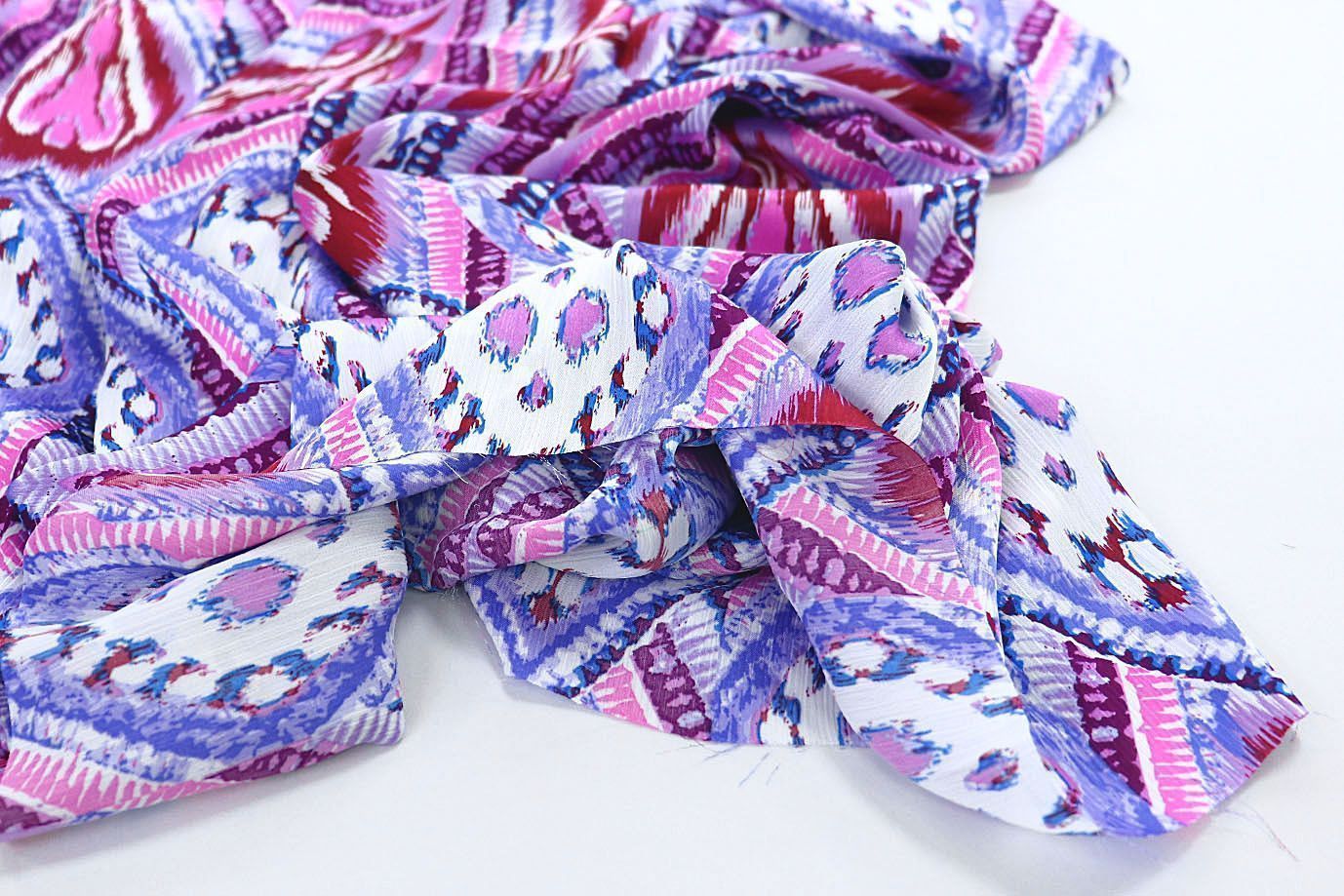 Сатин "София" креш принт/розово-сиреневый 3608-PY/D#2/C#2