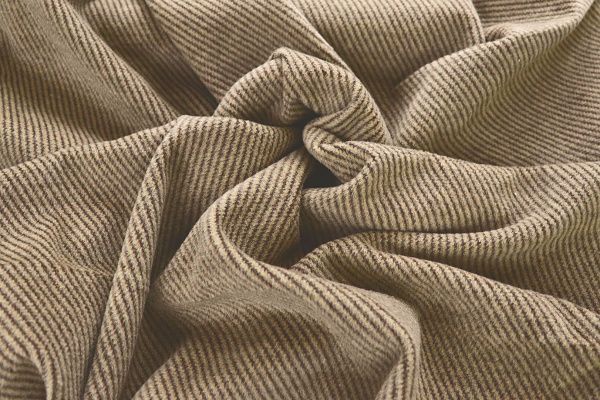 Пальтовая ткань "Диагональ"/полоска на песочном 1417-PY/D#1/C#1